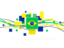 Brazil. Square pattern with lines. Download icon.