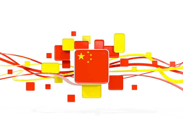 Square pattern with lines. Download flag icon of China at PNG format