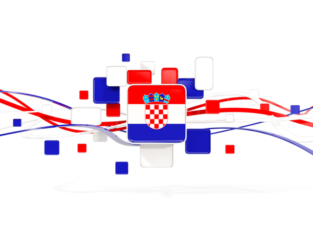 Square pattern with lines. Download flag icon of Croatia at PNG format