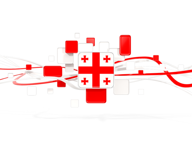 Square pattern with lines. Download flag icon of Georgia at PNG format