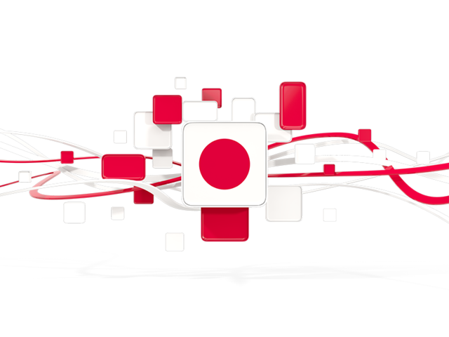 Square pattern with lines. Download flag icon of Japan at PNG format