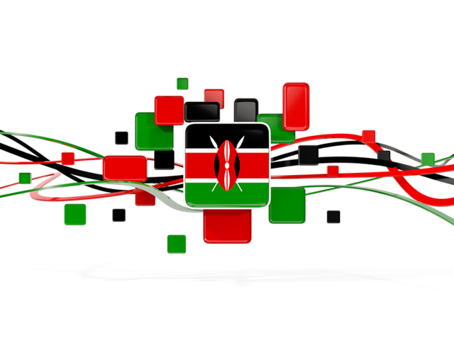 Square pattern with lines. Download flag icon of Kenya at PNG format