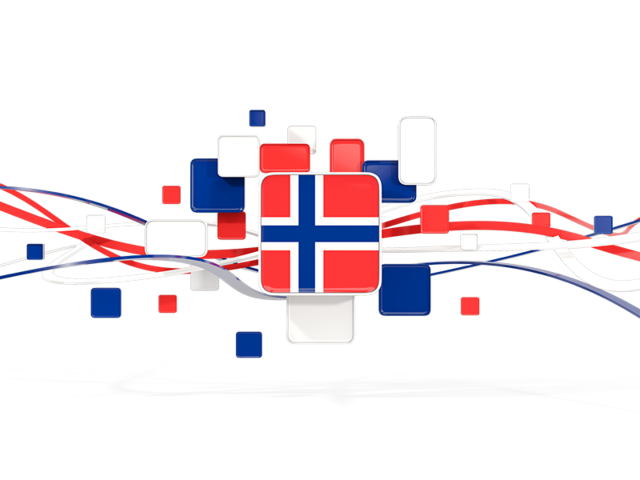 Квадраты с линиями. Скачать флаг. Норвегия