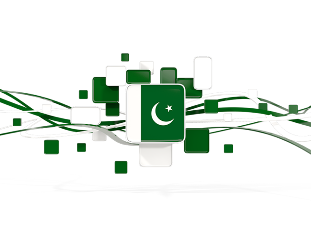 Square pattern with lines. Download flag icon of Pakistan at PNG format