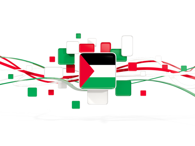 Square pattern with lines. Download flag icon of Palestinian territories at PNG format