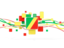 Republic of the Congo. Square pattern with lines. Download icon.