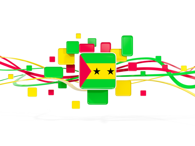 Square pattern with lines. Download flag icon of Sao Tome and Principe at PNG format