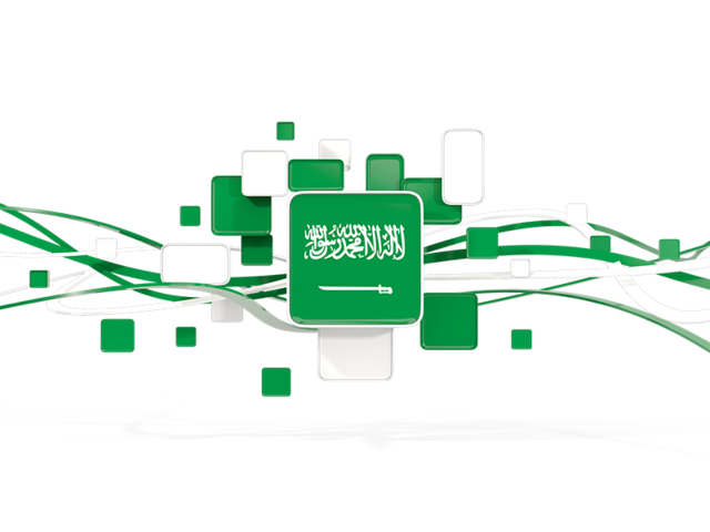 Square pattern with lines. Download flag icon of Saudi Arabia at PNG format