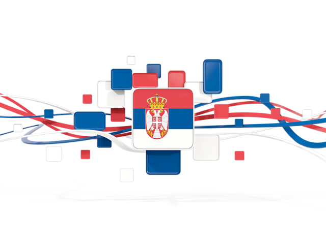 Square pattern with lines. Download flag icon of Serbia at PNG format