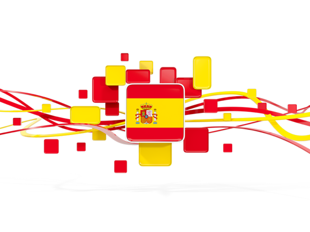 Square pattern with lines. Download flag icon of Spain at PNG format