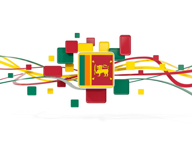 Square pattern with lines. Download flag icon of Sri Lanka at PNG format