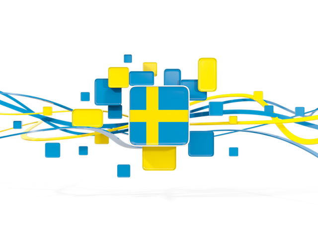 Square pattern with lines. Download flag icon of Sweden at PNG format