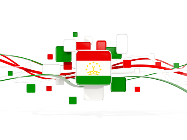 Square pattern with lines. Download flag icon of Tajikistan at PNG format