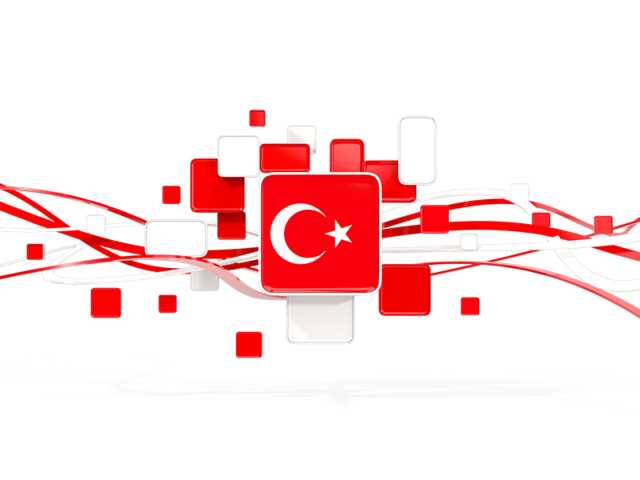 Square pattern with lines. Download flag icon of Turkey at PNG format
