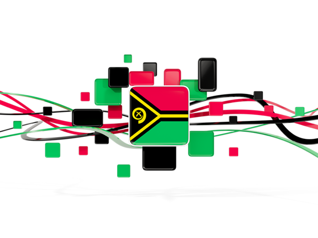 Square pattern with lines. Download flag icon of Vanuatu at PNG format