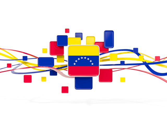 Квадраты с линиями. Скачать флаг. Венесуэла