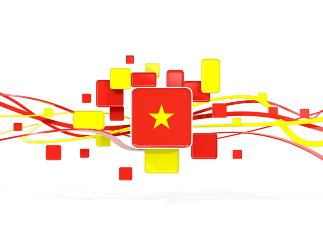 Square pattern with lines. Download flag icon of Vietnam at PNG format
