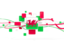 Wales. Square pattern with lines. Download icon.