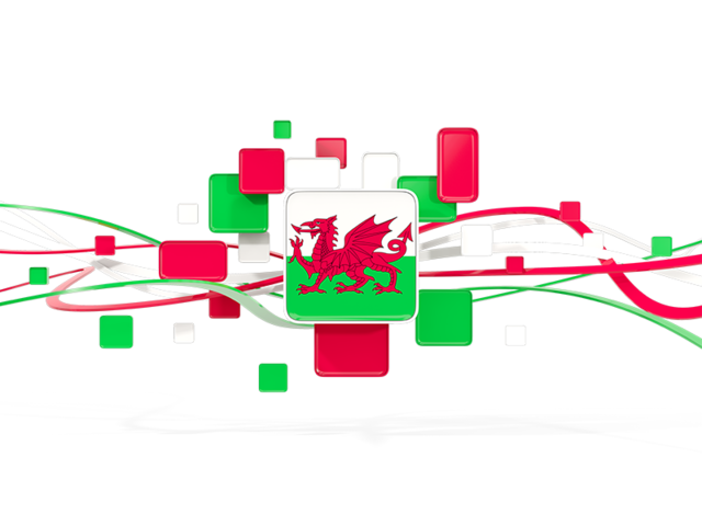 Square pattern with lines. Download flag icon of Wales at PNG format