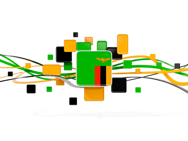 Square pattern with lines. Download flag icon of Zambia at PNG format