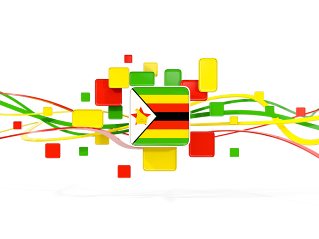 Square pattern with lines. Download flag icon of Zimbabwe at PNG format