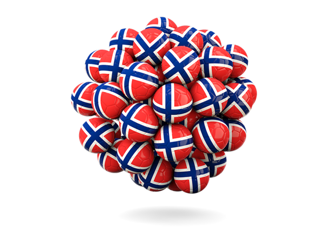 Stack of footballs. Download flag icon of Bouvet Island at PNG format