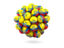 Эквадор. Куча футбольных мячей. Скачать иконку.