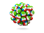Экваториальная Гвинея. Куча футбольных мячей. Скачать иконку.