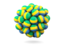Габон. Куча футбольных мячей. Скачать иконку.