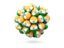 Индия. Куча футбольных мячей. Скачать иконку.
