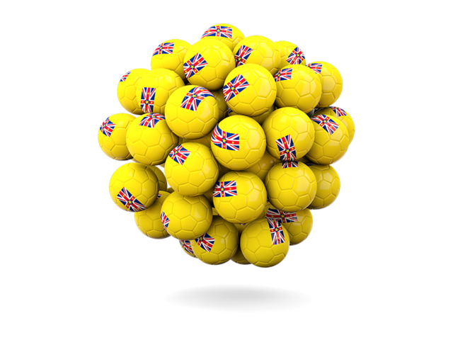 Stack of footballs. Download flag icon of Niue at PNG format