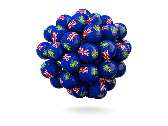 Stack of footballs. Download flag icon of Pitcairn Islands at PNG format