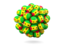 Sao Tome and Principe. Stack of footballs. Download icon.