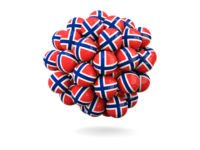 Stack of footballs. Download flag icon of Svalbard and Jan Mayen at PNG format