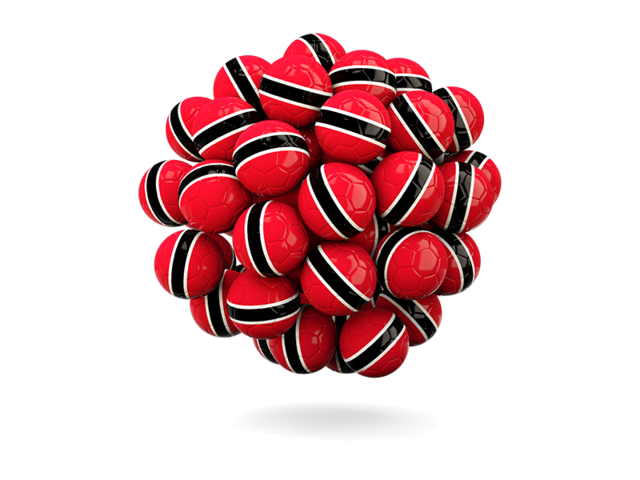 Stack of footballs. Download flag icon of Trinidad and Tobago at PNG format