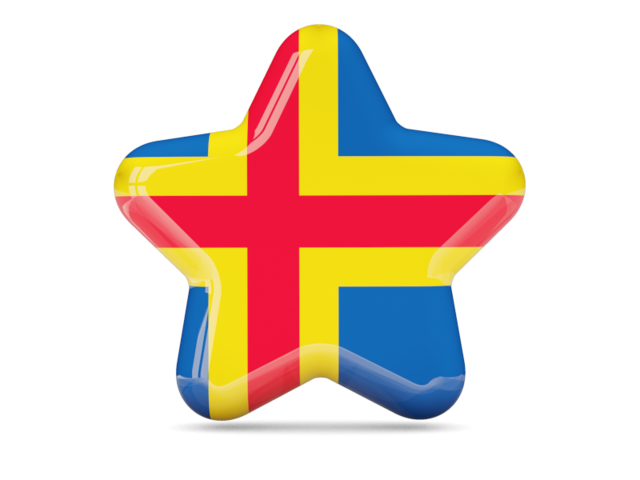 Star icon. Download flag icon of Aland Islands at PNG format