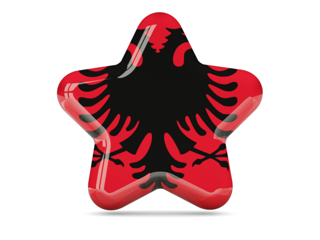 Star icon. Download flag icon of Albania at PNG format