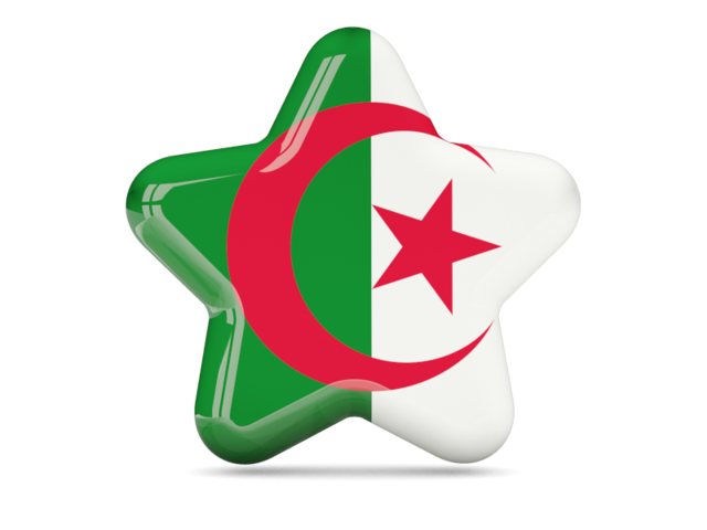 Star icon. Download flag icon of Algeria at PNG format