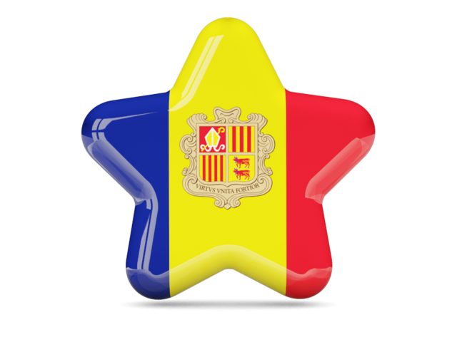 Star icon. Download flag icon of Andorra at PNG format