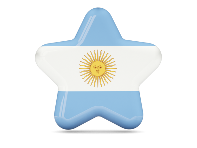 Star icon. Download flag icon of Argentina at PNG format