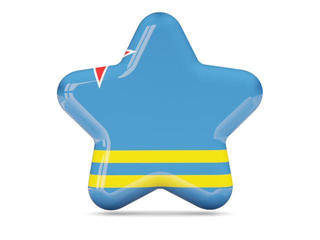 Star icon. Download flag icon of Aruba at PNG format