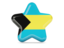 Bahamas. Star icon. Download icon.