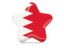 Bahrain. Star icon. Download icon.