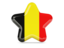 Belgium. Star icon. Download icon.