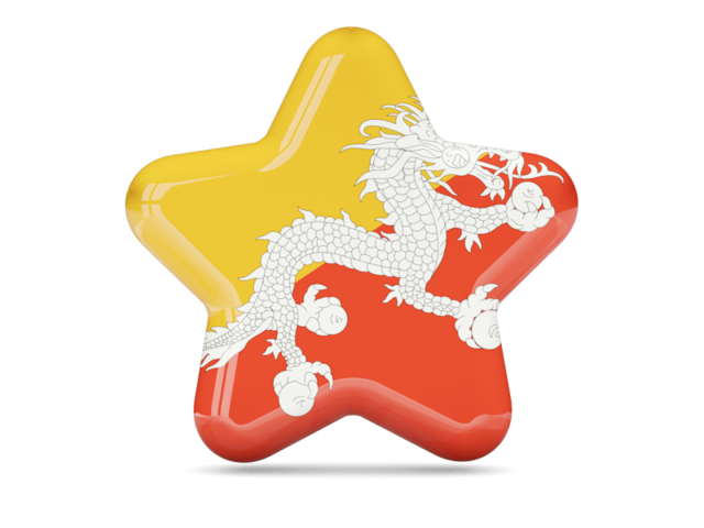 Star icon. Download flag icon of Bhutan at PNG format