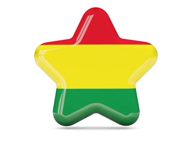 Star icon. Download flag icon of Bolivia at PNG format