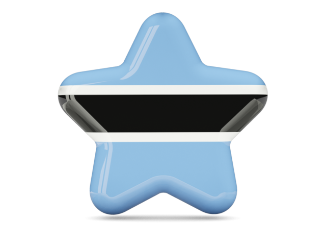 Star icon. Download flag icon of Botswana at PNG format