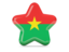 Burkina Faso. Star icon. Download icon.