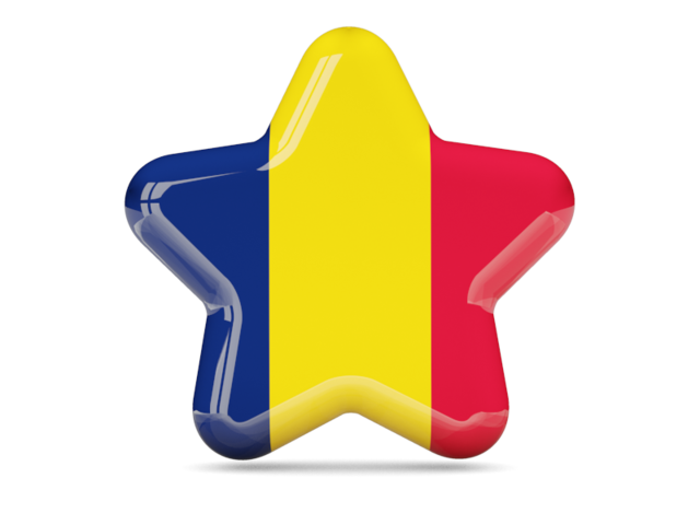 Star icon. Download flag icon of Chad at PNG format