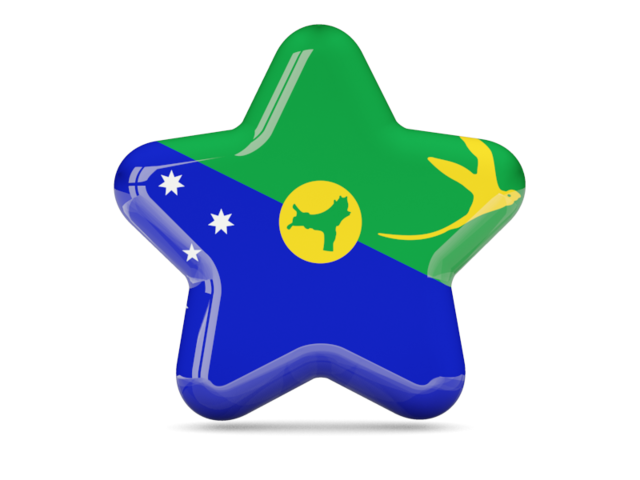Star icon. Download flag icon of Christmas Island at PNG format